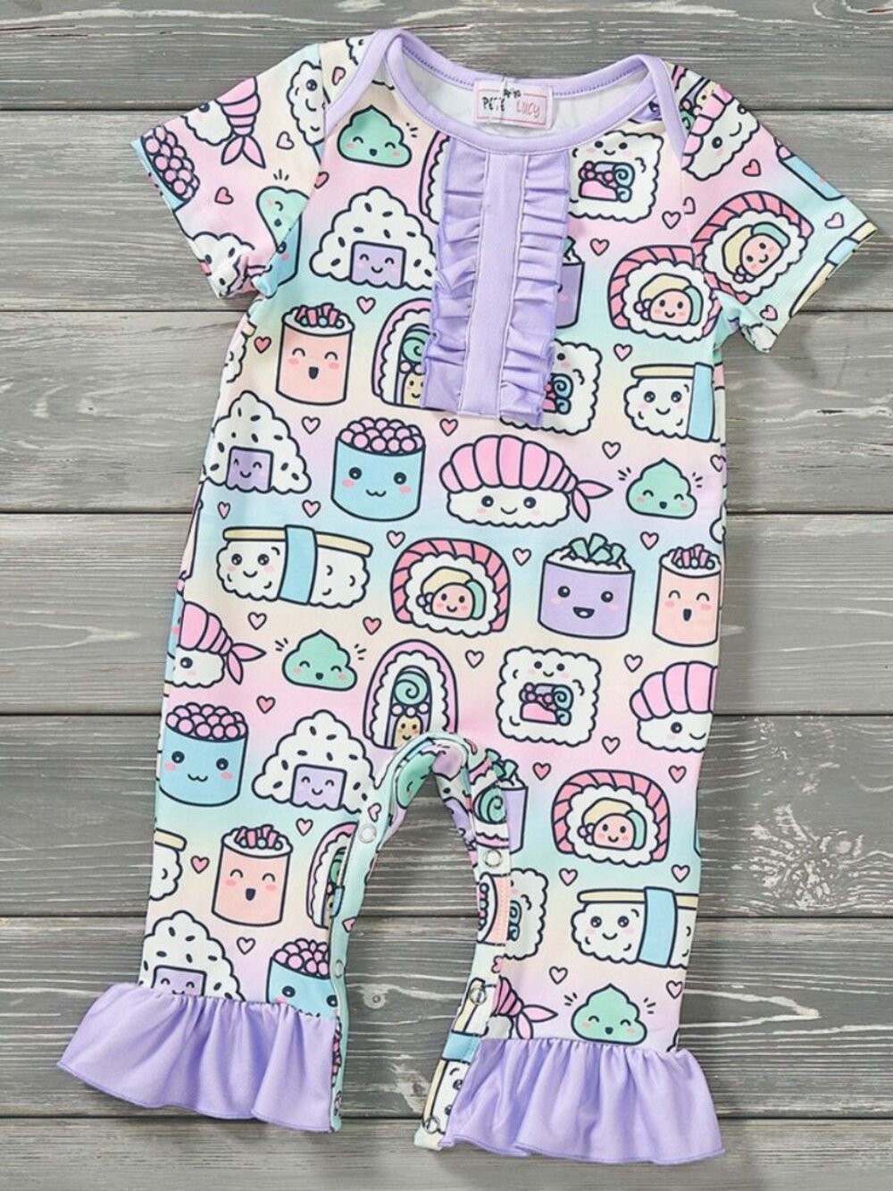 Sushi Friends Girls Romper